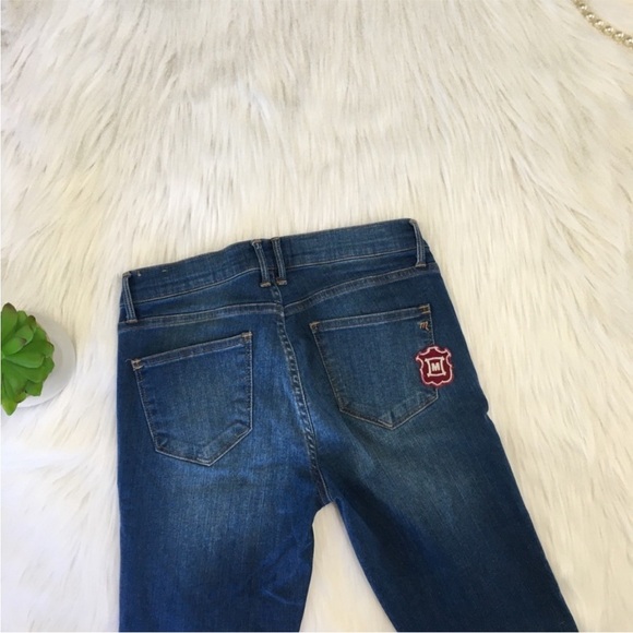 🍀3/$30 Madewell skinny military inspired patchwork jeans limited edition 26 - Picture 8 of 11
